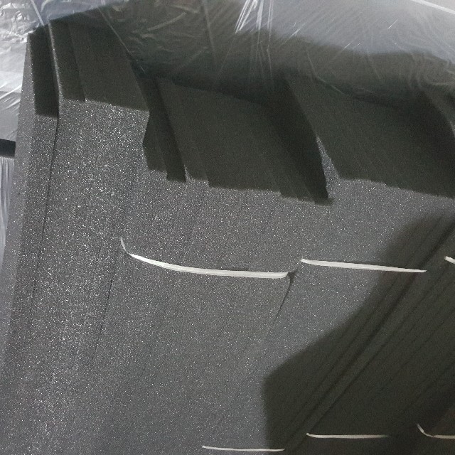 黑色生化棉 开孔棉 培菌 过滤棉1米×30厘米×3厘米